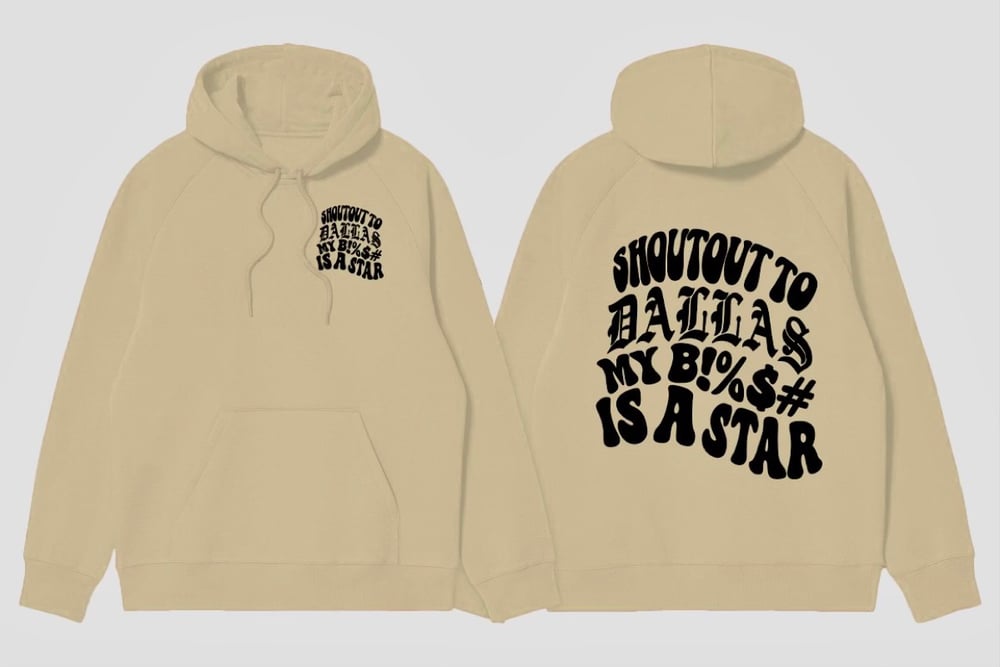 DALLAS STAR HOODIE (SAND/BLK)