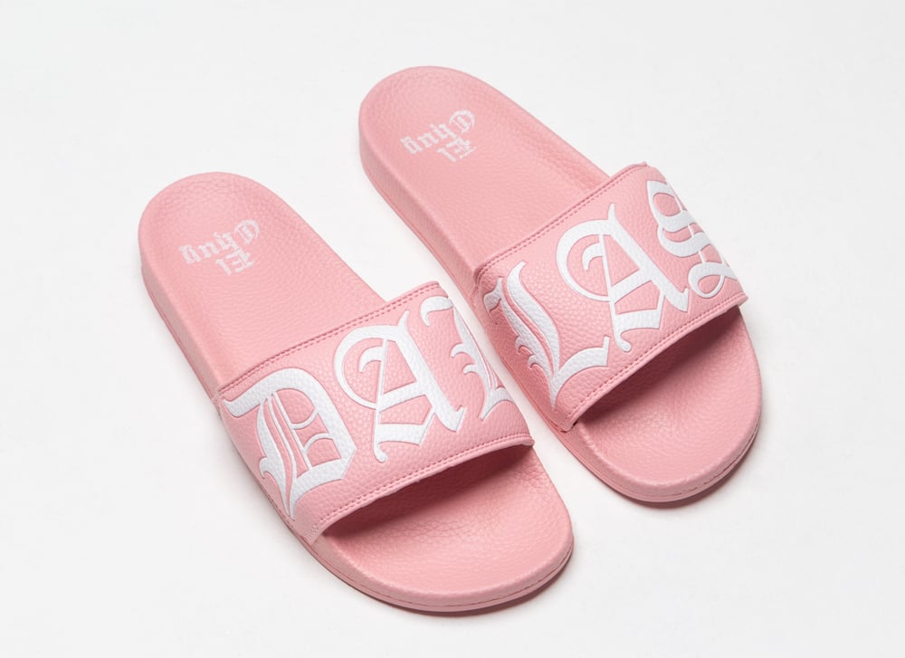 DALLAS PINK SLIDES  KIDS AND ADULTS (PREORDER)