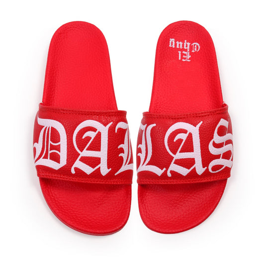 DALLAS RED SLIDES ADULT & KIDS (PREORDER)