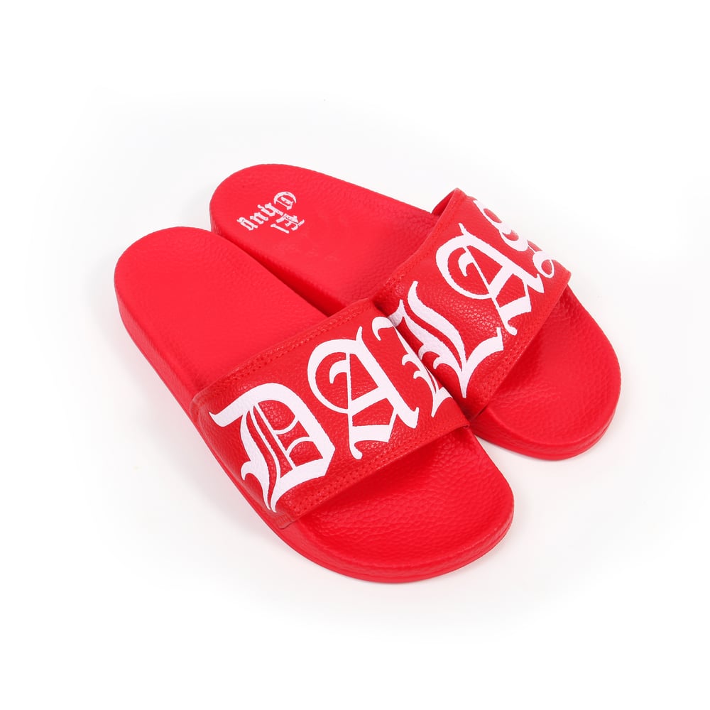 DALLAS RED SLIDES ADULT & KIDS (PREORDER)