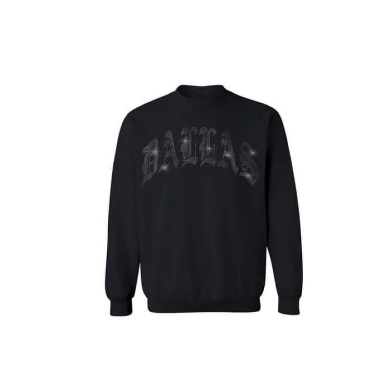 DALLAS BLING CREWNECK (BLACK)