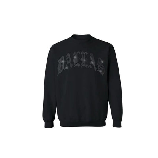 DALLAS BLING CREWNECK (BLACK)