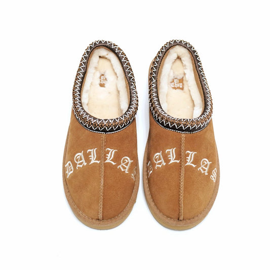 DALLAS BROWN SLIPPERS (NOW SHIPPING)