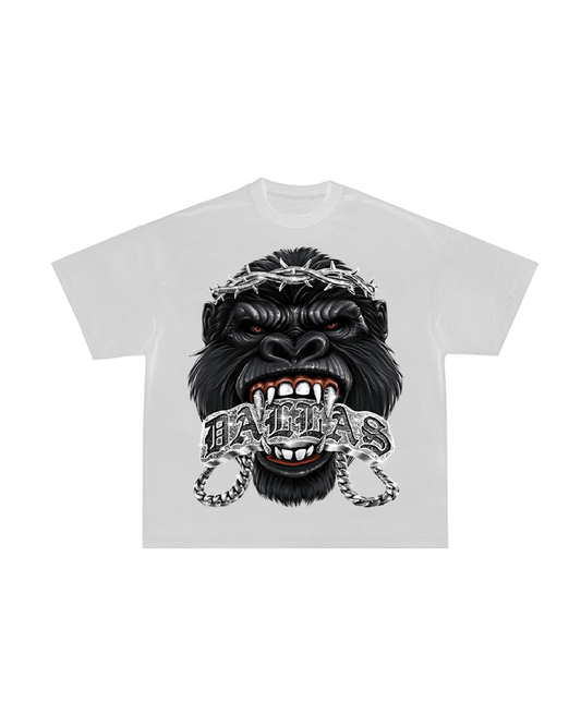 DALLAS GORILLA TEE (WHT)