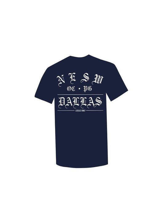 DALLAS LOCALS ONLY TEE (NAVY/WHT)
