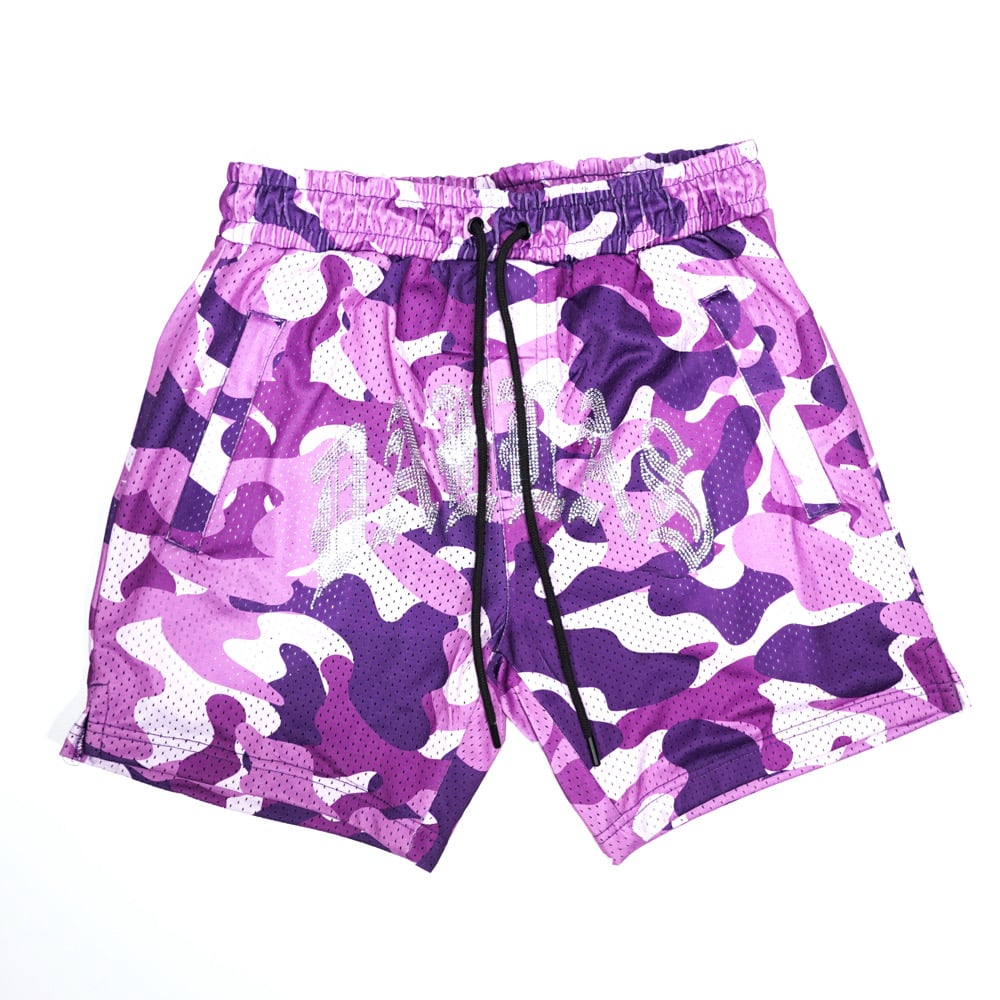 DALLAS MESH SHORTS (PURPLE CAMO)