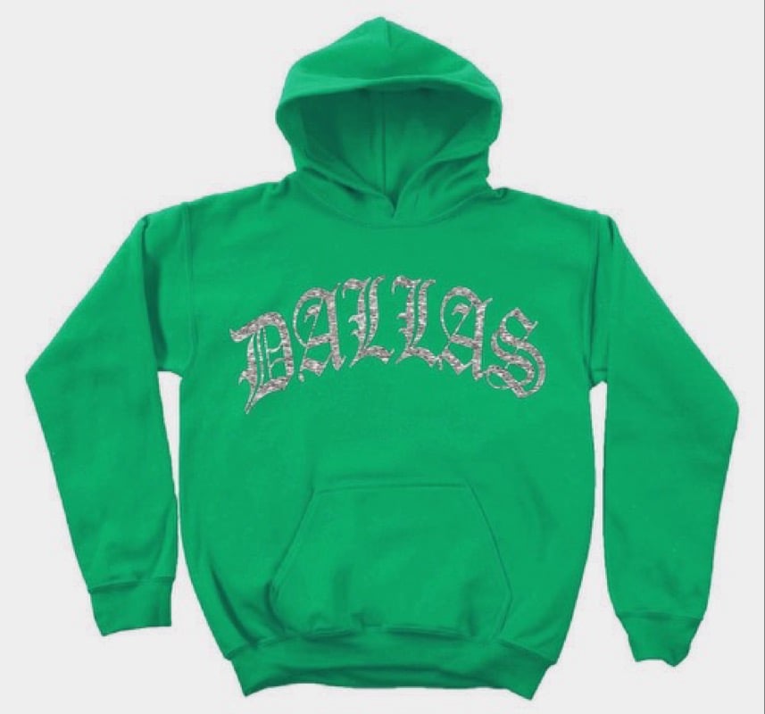 DALLAS RHINESTONE HOOD (IRISH GREEN)
