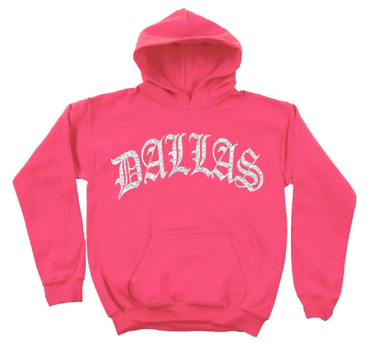 DALLAS RHINESTONE HOODIE (HELICONIA)