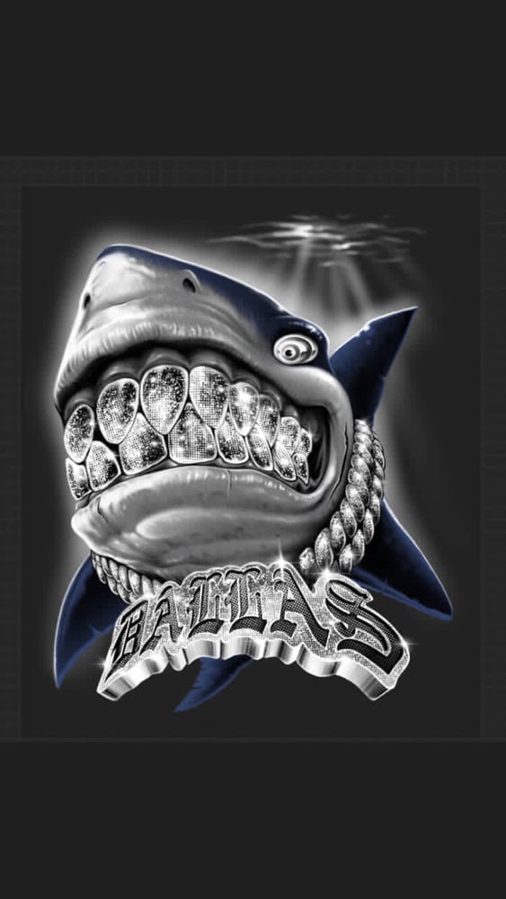 DALLAS SHARK TEE (BLK)