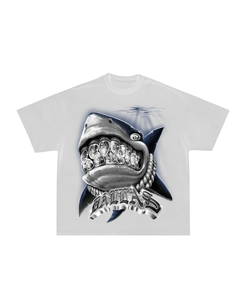 DALLAS SHARK TEE (WHT)
