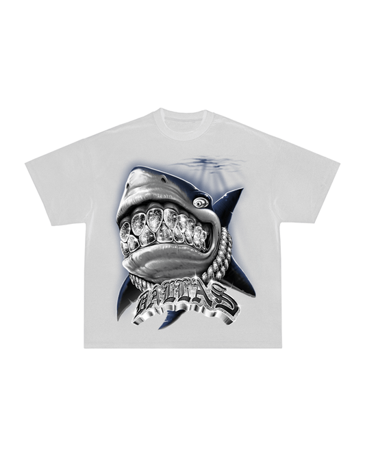 DALLAS SHARK TEE (WHT)