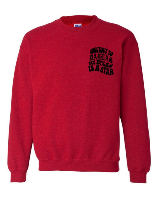DALLAS STAR CREWNECK (RED/BLK)