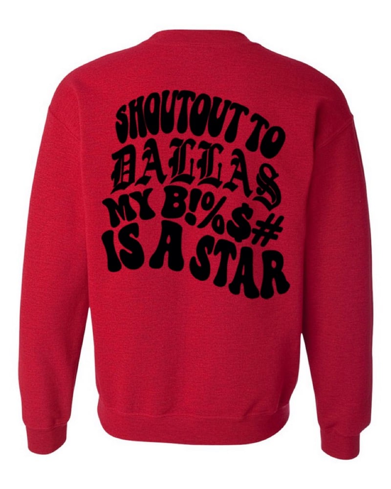 DALLAS STAR CREWNECK (RED/BLK)