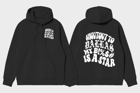 DALLAS STAR HOODIE (BLK/WHT)