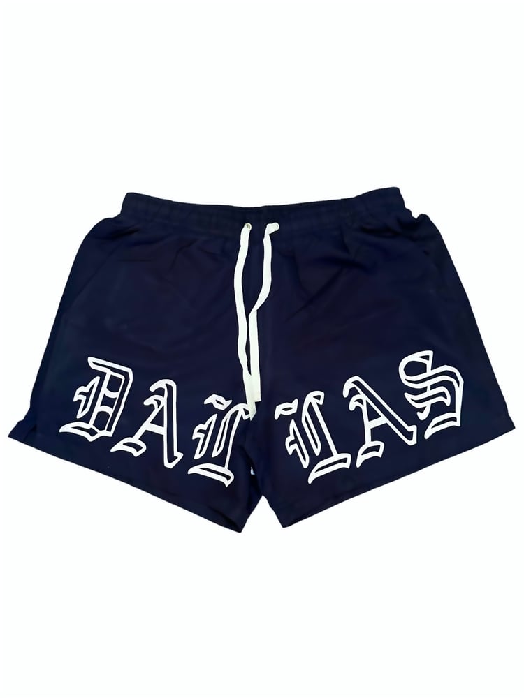 DALLAS SWIM TRUNKS (NAVY)