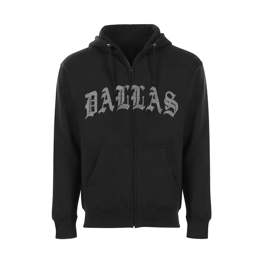DALLAS ZIP UP BLING HOODIE