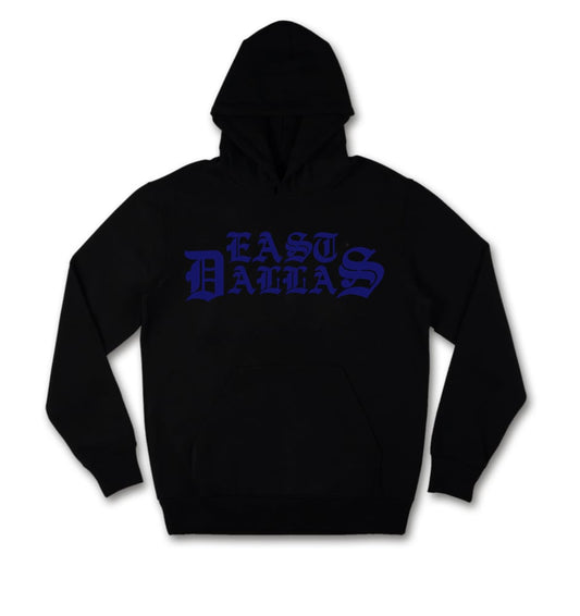 EAST DALLAS HOODIE (BLK/BLUE)