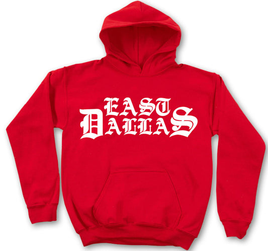 EAST DALLAS HOODIE (RED/WHT)