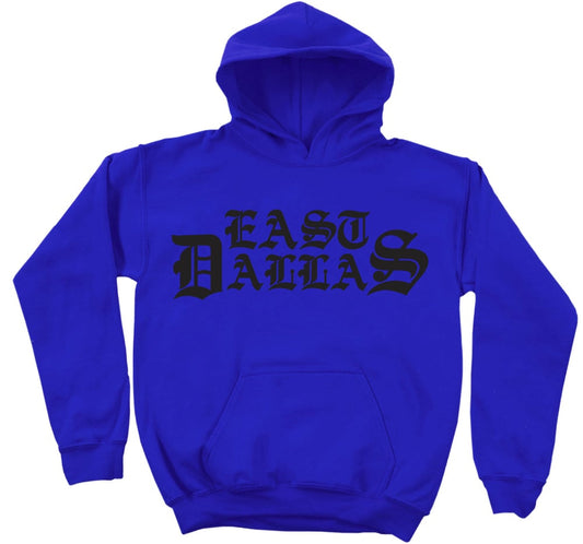 EAST DALLAS HOODIE (ROYAL/BLK)