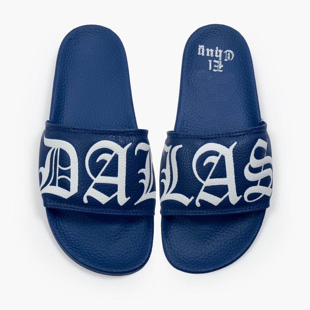 DALLAS NAVY SLIDES ADULT &  KIDS (PREORDER)