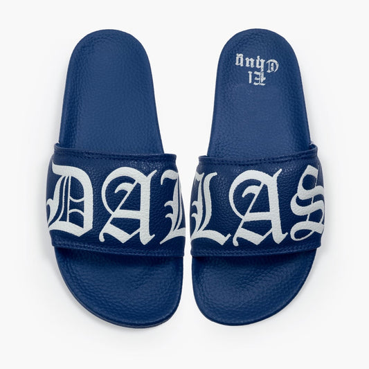 DALLAS NAVY SLIDES ADULT &  KIDS (PREORDER)