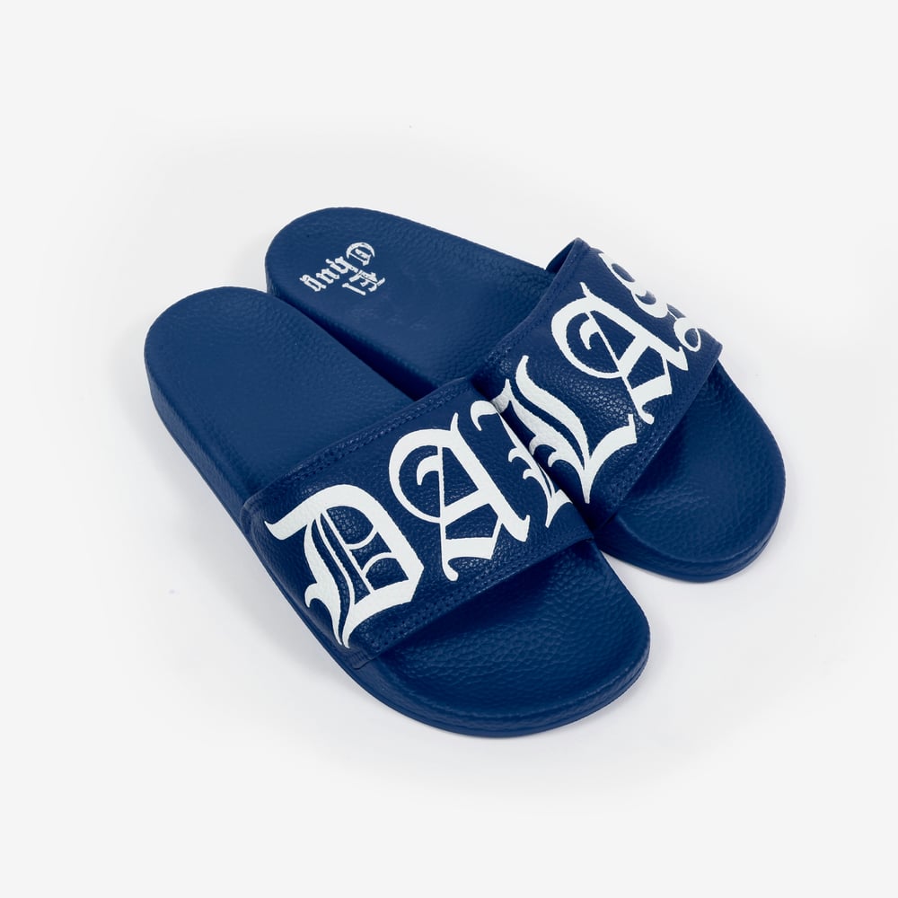 DALLAS NAVY SLIDES ADULT &  KIDS (PREORDER)