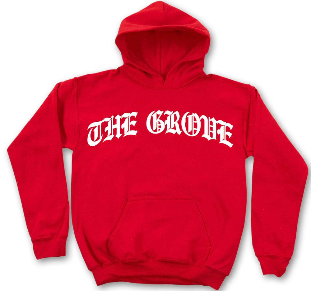 THE GROVE HOODIE (RED/WHT)