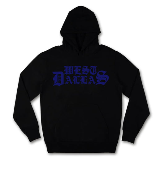 WEST DALLAS HOODIE (BLK/BLUE)